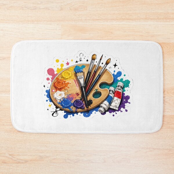 Item preview, Colorful Watercolor Art Palette Sketch designed and sold by arildesings.