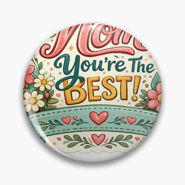 Item preview, Mom You're The Best Sticker | Cute Floral Mom Gift designed and sold by happyhub786.