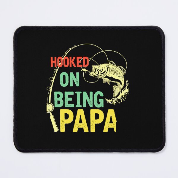 Item preview, Hooked On Being Papa Funny Fishing Grandpa Gift For Anglers designed and sold by msaloyach.