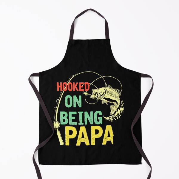 Item preview, Hooked On Being Papa Funny Fishing Grandpa Gift For Anglers designed and sold by msaloyach.