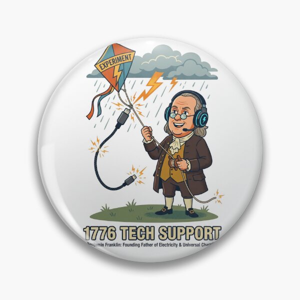 Item preview, Benjamin Franklin Tech Support Funny History 1776 2026 designed and sold by PictoVibe.
