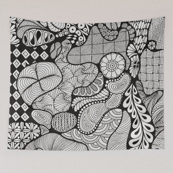 Item preview, Original Zentangle Intricate Pen and Ink Abstract Artwork designed and sold by Mimsartprojects.