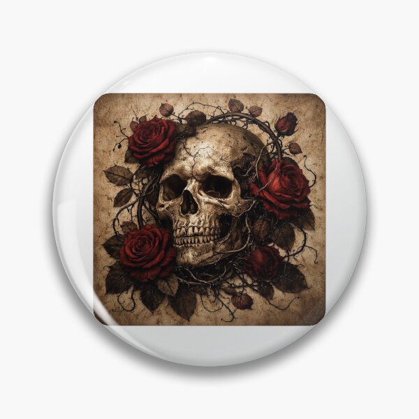 Item preview, Skull and Roses designed and sold by ChronicSpace.