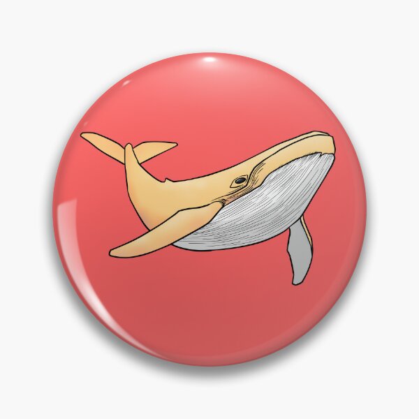 Item preview, Hand drawn Yellow Whale Swimming Ocean Marine Life Line Art designed and sold by ubborn.