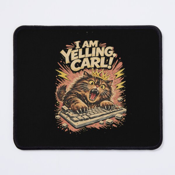 Item preview, Funny I Am Yelling Carl Donut Cat Meme designed and sold by ber-flora.