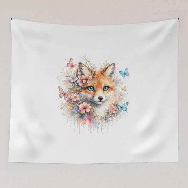 Item preview, Enchanted Fox Blossom Dreams designed and sold by nncreator.