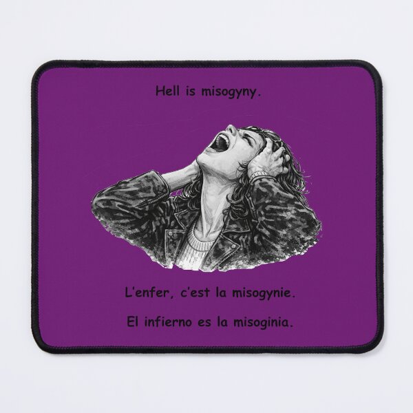 Item preview, Hell is Misogyny (English/Spanish/French) designed and sold by Words of the World Edition.