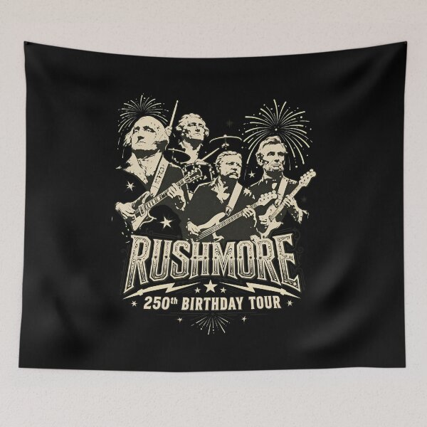 Item preview, Funny Mount Rushmore 250th Birthday Tour Rockstar Graphic designed and sold by ber-flora.