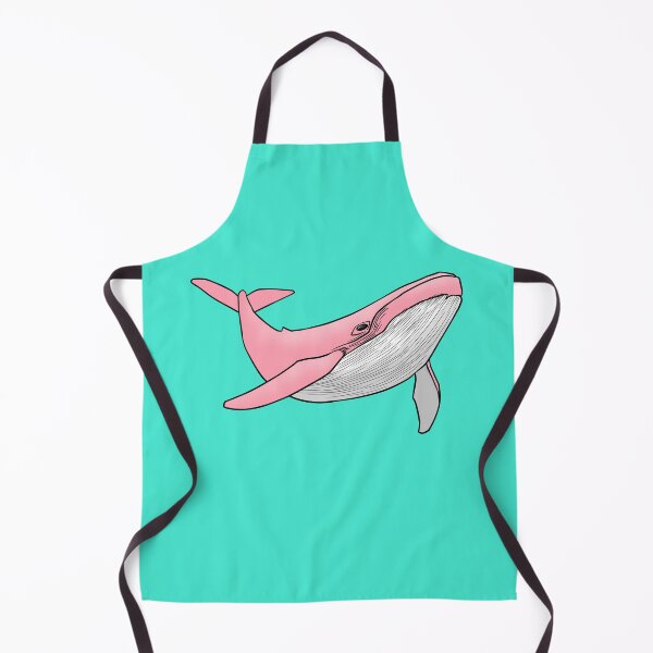 Item preview, Pink Whale Swimming Ocean Marine Life Simple Line Art designed and sold by ubborn.