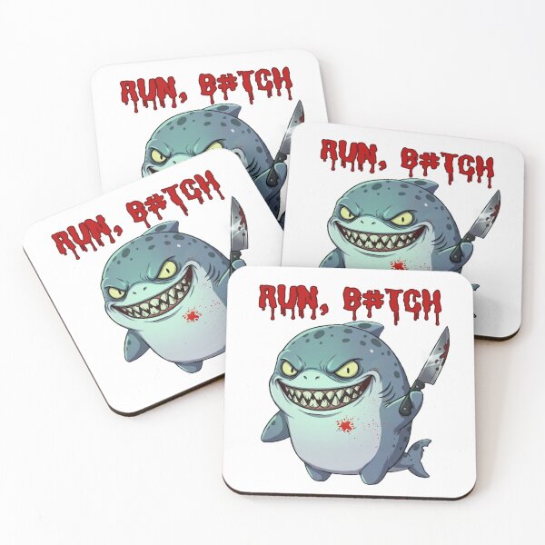 Item preview, Horror Shark Funny Halloween Meme designed and sold by Nature's Chibis.