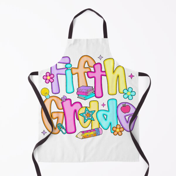 Item preview, Preppy Fifth Grade Back to School 5th Grade Teacher Girl Boy T-Shirt designed and sold by ‘Nothing Scares Me’ Store.