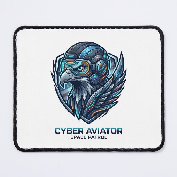 Item preview, Bald Eagle Cyberpunk Pilot Neon Patriotic Cyber Aviator designed and sold by PictoVibe.