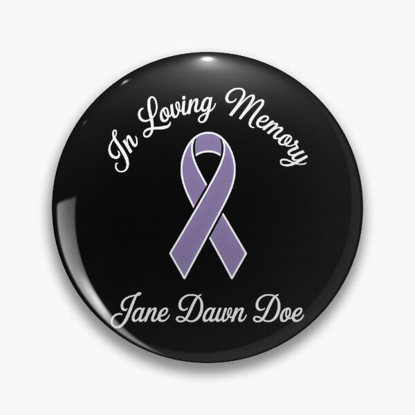 Item preview, Pancreatic Cancer Memorial Purple Ribbon In Loving Memory designed and sold by sailorjessiArt.
