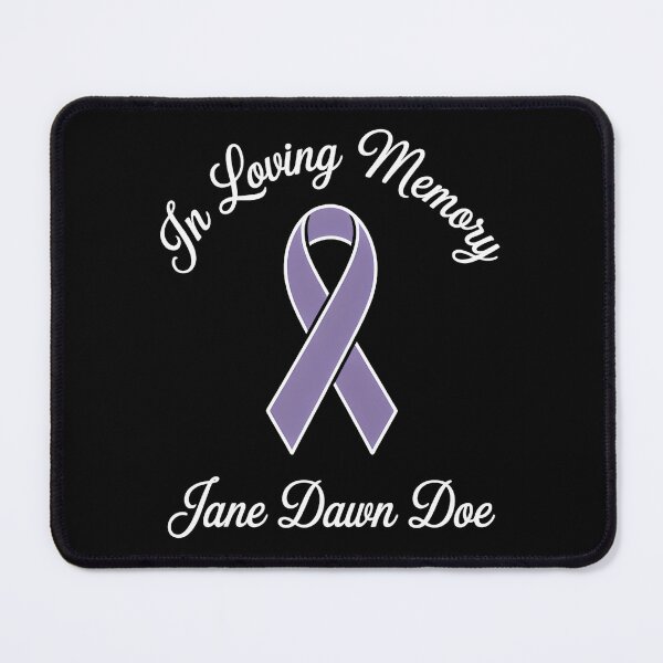 Item preview, Pancreatic Cancer Memorial Purple Ribbon In Loving Memory designed and sold by sailorjessiArt.