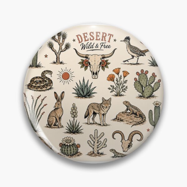 Item preview, Desert Wildlife Western Animal flash sheet designed and sold by SillyGhoul.