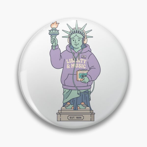 Item preview, Statue of Liberty Retro Lo-Fi Aesthetic NYC 1776 designed and sold by PictoVibe.