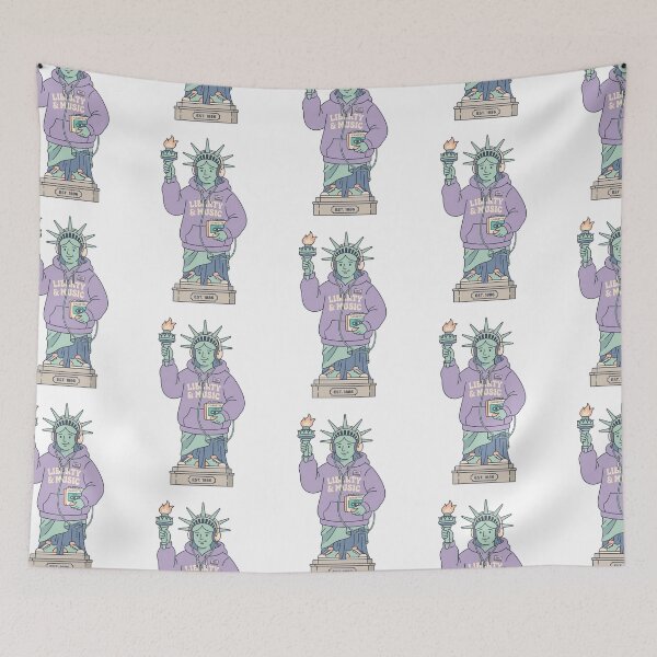 Item preview, Statue of Liberty Retro Lo-Fi Aesthetic NYC 1776 designed and sold by PictoVibe.