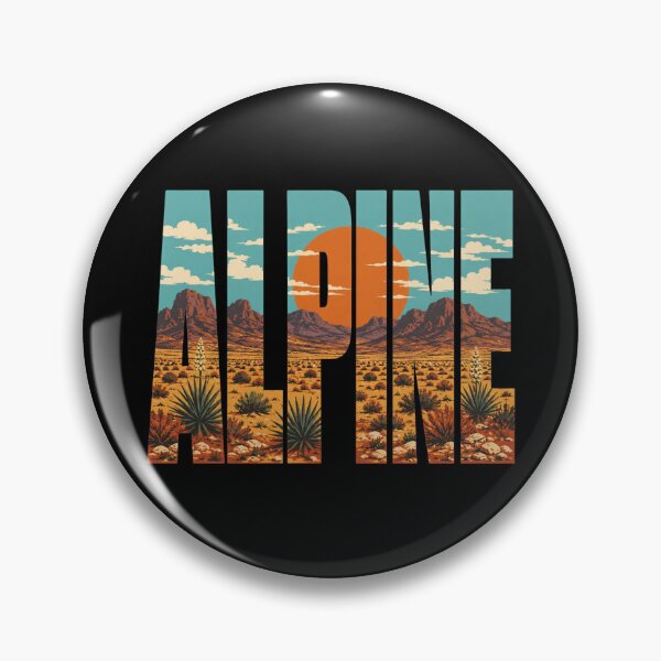 Item preview, Alpine Texas Desert Sunset Typography designed and sold by SimplyJasper.
