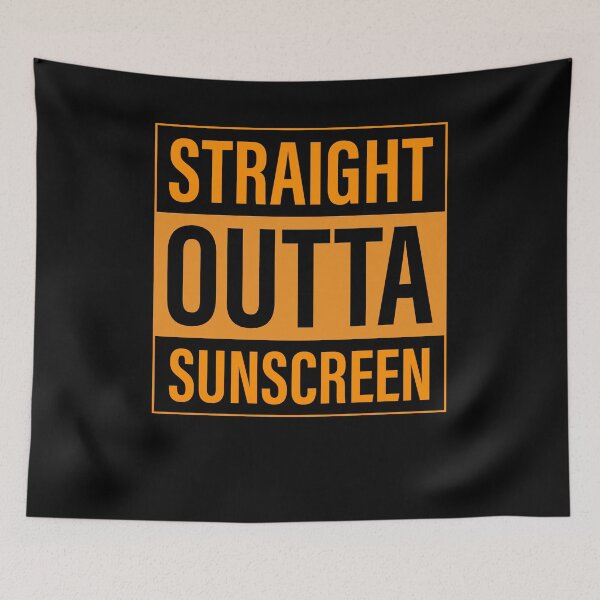 Item preview, Straight Outta Sunscreen Summer Parody designed and sold by hilaryqvmargie.