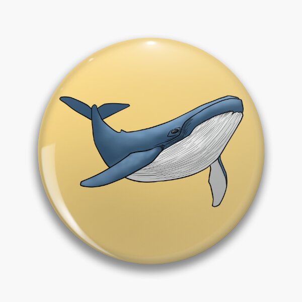 Item preview, Blue Whale Swimming Ocean Marine Life Simple Line Art designed and sold by ubborn.