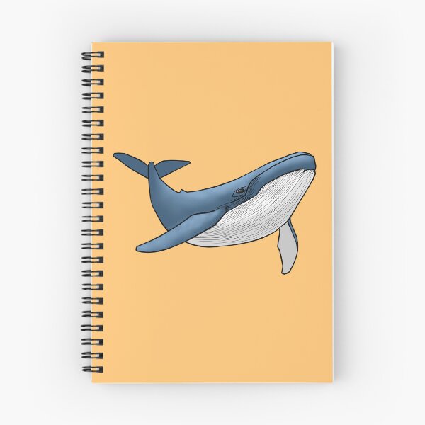 Item preview, Blue Whale Swimming Ocean Marine Life Simple Line Art designed and sold by ubborn.
