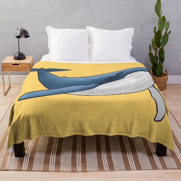 Item preview, Blue Whale Swimming Ocean Marine Life Simple Line Art designed and sold by ubborn.