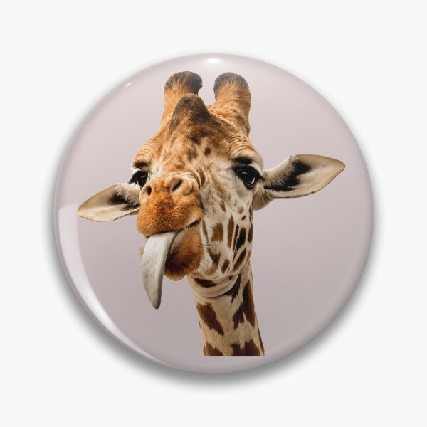 Item preview, Giraffe with Cute Tongue designed and sold by NoThoughtsCat.