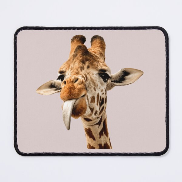 Item preview, Giraffe with Cute Tongue designed and sold by NoThoughtsCat.