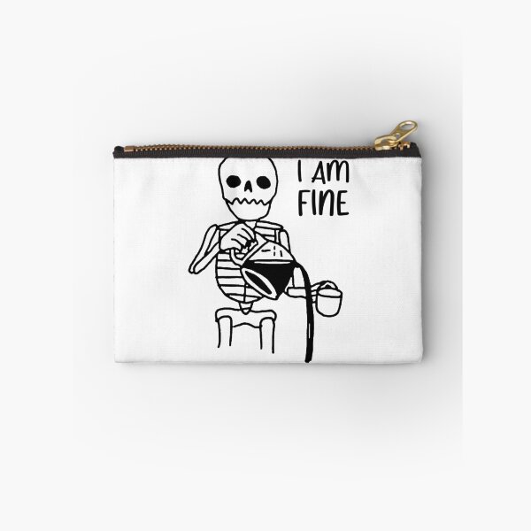 Item preview, I'm Fine Skeleton Halloween Humor designed and sold by hilaryqvmargie.