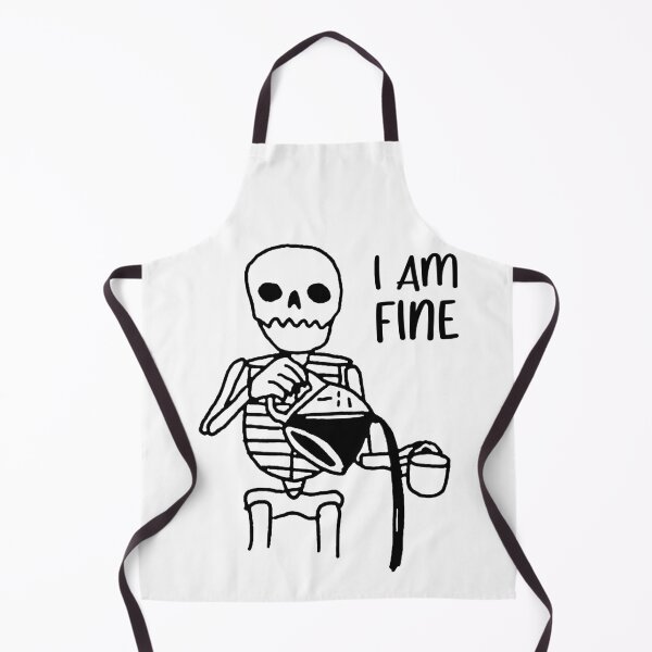 Item preview, I'm Fine Skeleton Halloween Humor designed and sold by hilaryqvmargie.