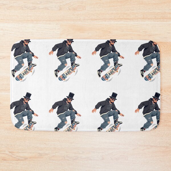 Item preview, Abraham Lincoln Skateboard Kickflip Funny History Skater designed and sold by PictoVibe.