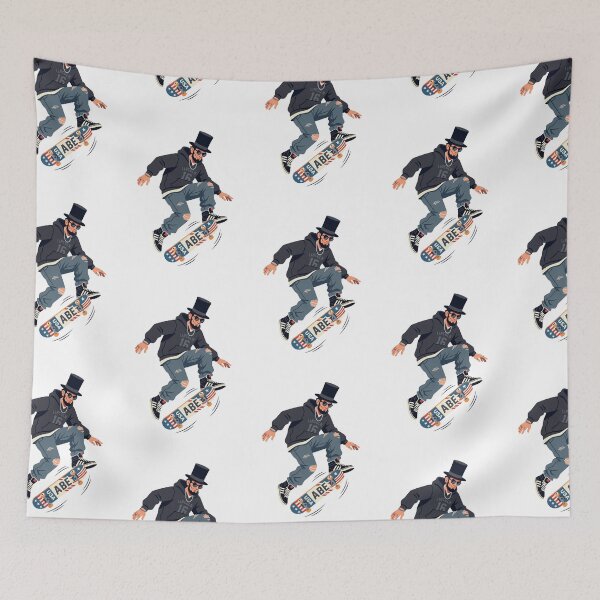 Item preview, Abraham Lincoln Skateboard Kickflip Funny History Skater designed and sold by PictoVibe.