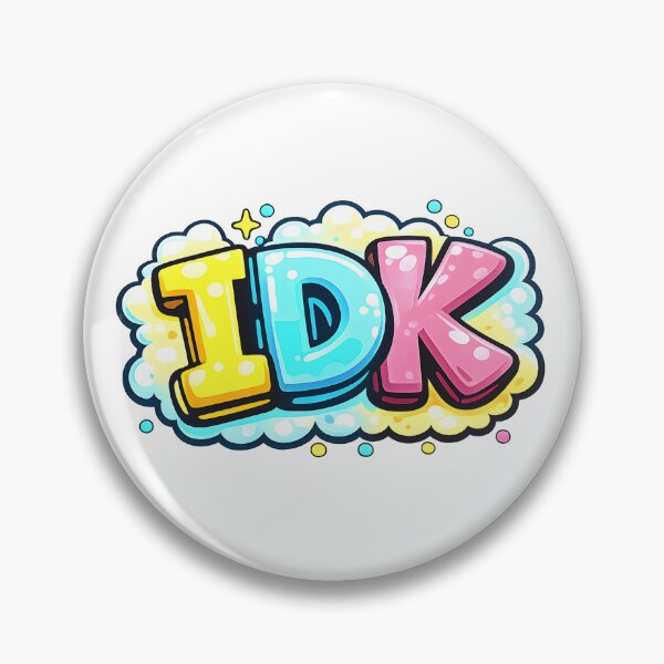 Item preview, Funny IDK Bubble Letters Pastel Graffiti designed and sold by Artmares.