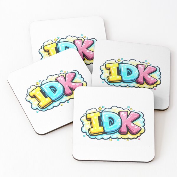 Item preview, Funny IDK Bubble Letters Pastel Graffiti designed and sold by Artmares.