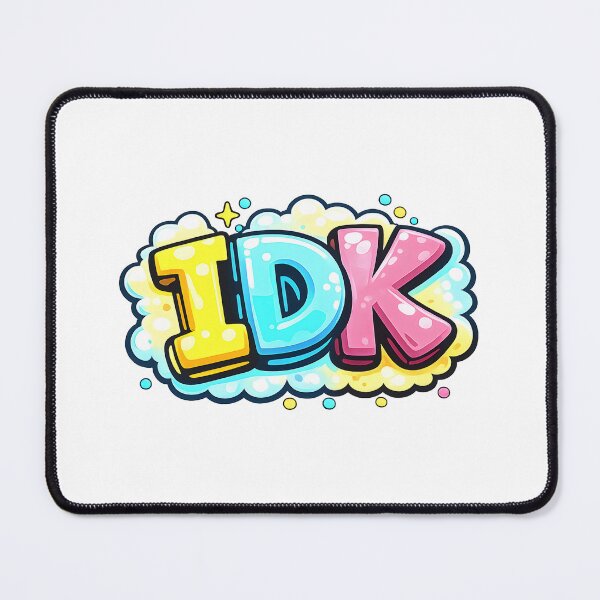 Item preview, Funny IDK Bubble Letters Pastel Graffiti designed and sold by Artmares.