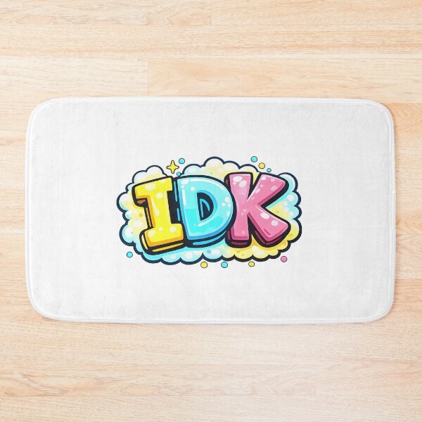 Item preview, Funny IDK Bubble Letters Pastel Graffiti designed and sold by Artmares.
