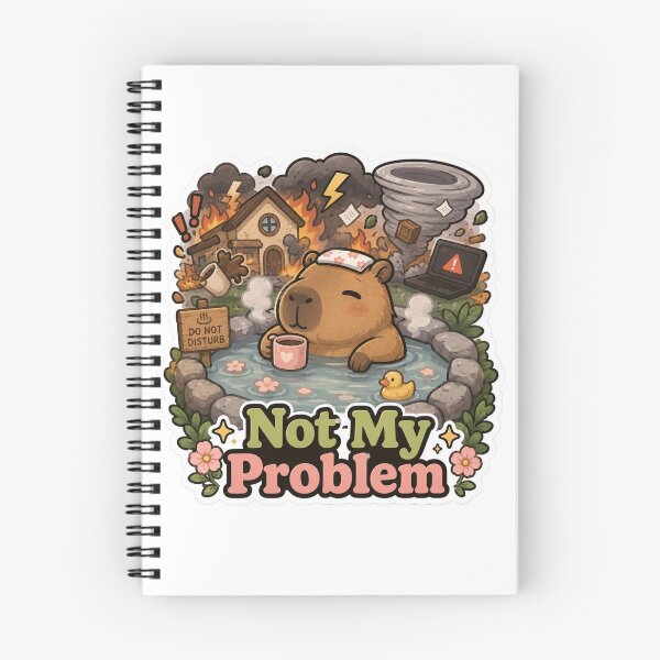 Item preview, Not My Problem Capybara Shirt | Funny Relaxing Capybara Hot Spring Introvert Gift designed and sold by MrDev.