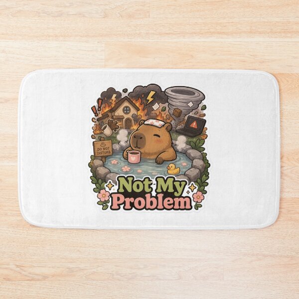 Item preview, Not My Problem Capybara Shirt | Funny Relaxing Capybara Hot Spring Introvert Gift designed and sold by MrDev.
