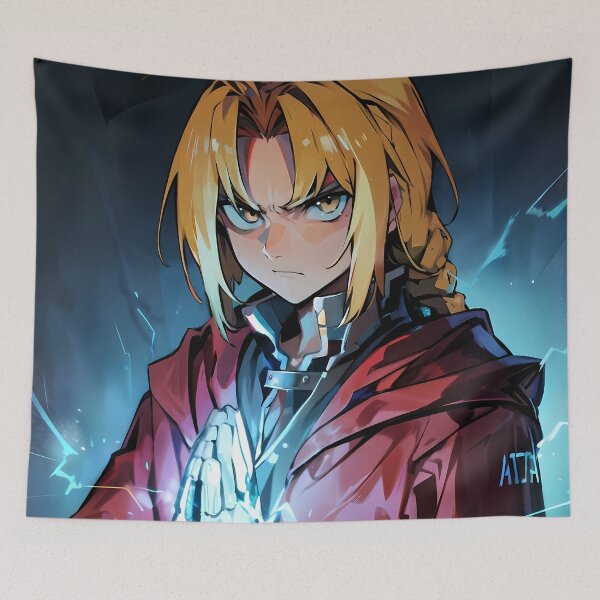 Item preview, Edward Elric Fullmetal Alchemist Lightning Focus Portrait designed and sold by MartyHinson.