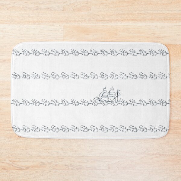 Item preview, Ocean Waves and Tall Ship designed and sold by Mushroom-Lad.