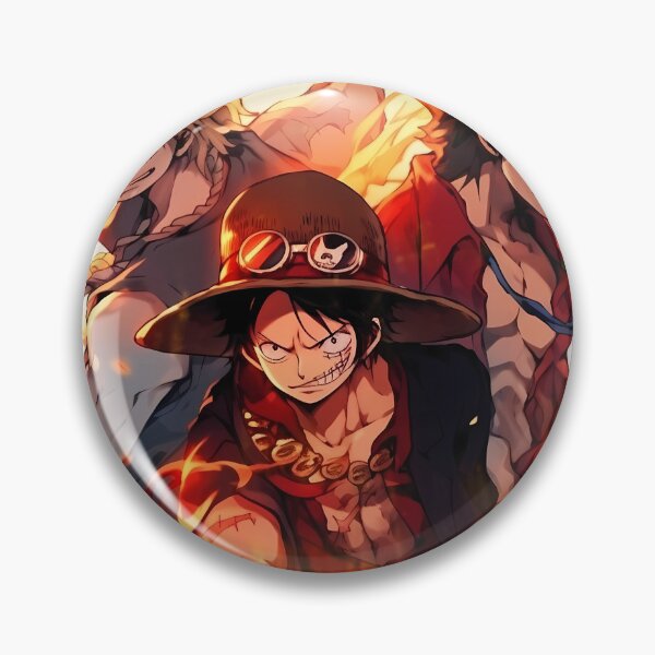 Item preview, Monkey D Luffy One Piece Fiery Pirate Trio designed and sold by MartyHinson.