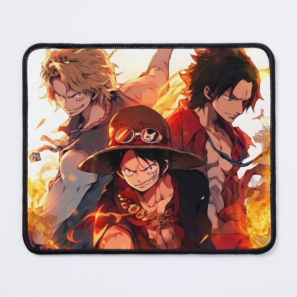 Item preview, Monkey D Luffy One Piece Fiery Pirate Trio designed and sold by MartyHinson.