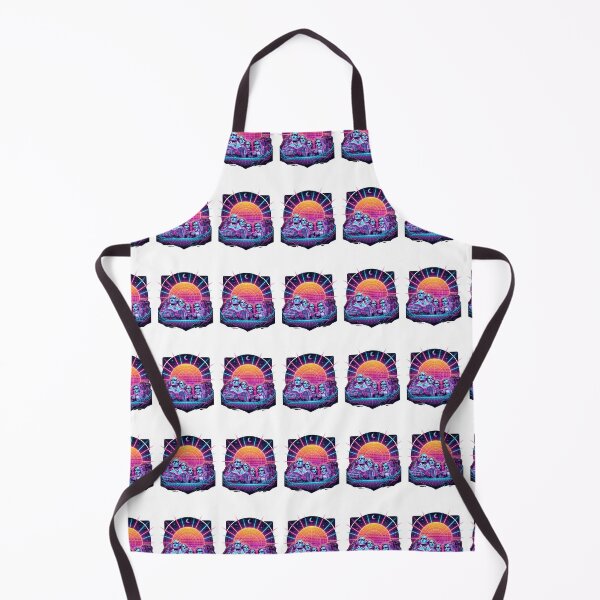 Item preview, Mount Rushmore Synthwave Neon Retro 80s Cyber Sun designed and sold by PictoVibe.