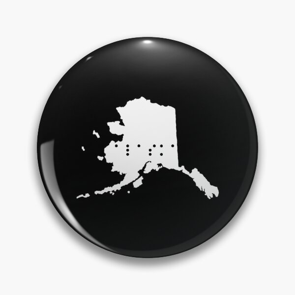Item preview, Alaska State Shape Braille Shirt designed and sold by sebasssaalinde.