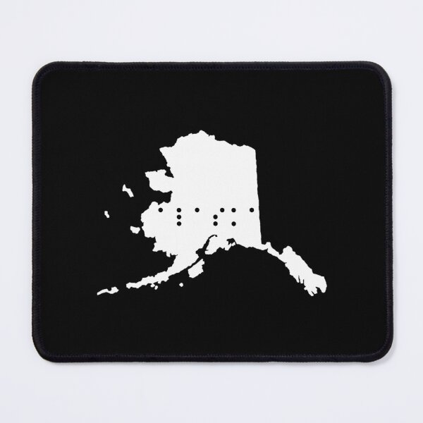 Item preview, Alaska State Shape Braille Shirt designed and sold by sebasssaalinde.