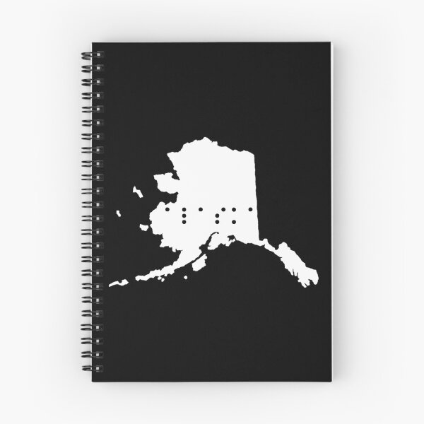 Item preview, Alaska State Shape Braille Shirt designed and sold by sebasssaalinde.