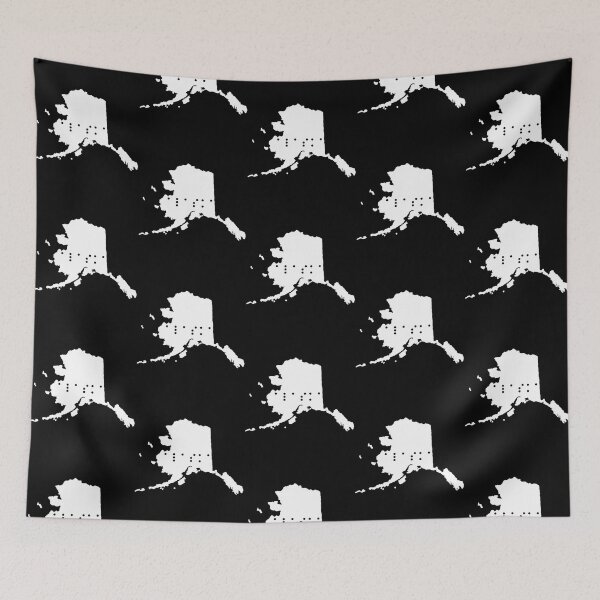 Item preview, Alaska State Shape Braille Shirt designed and sold by sebasssaalinde.