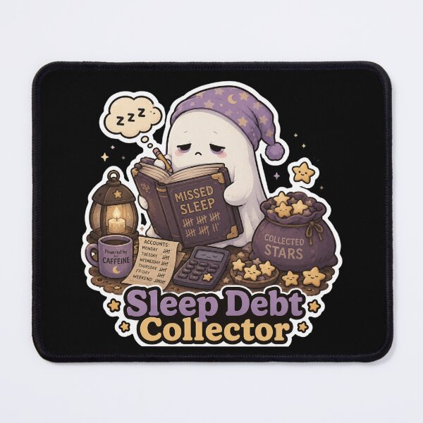 Item preview, Sleep Debt Collector Ghost Shirt | Funny Sleep Deprived Ghost Caffeine Lover Gift designed and sold by MrDev.