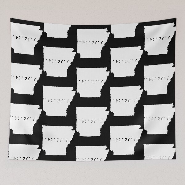 Item preview, Arkansas State Shape Braille Shirt designed and sold by sebasssaalinde.