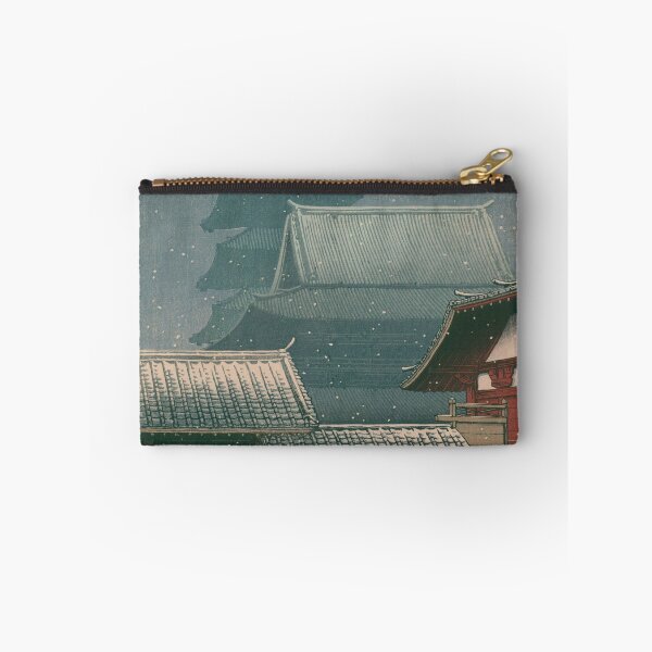 Item preview, Snow at Ueno Pagoda - Kawase Hasui Shin-hanga Japanese Landscape designed and sold by vekotpu.